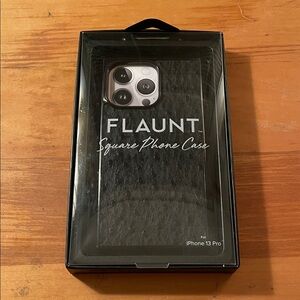 Black Square Phone Case for iPhone 13 Pro